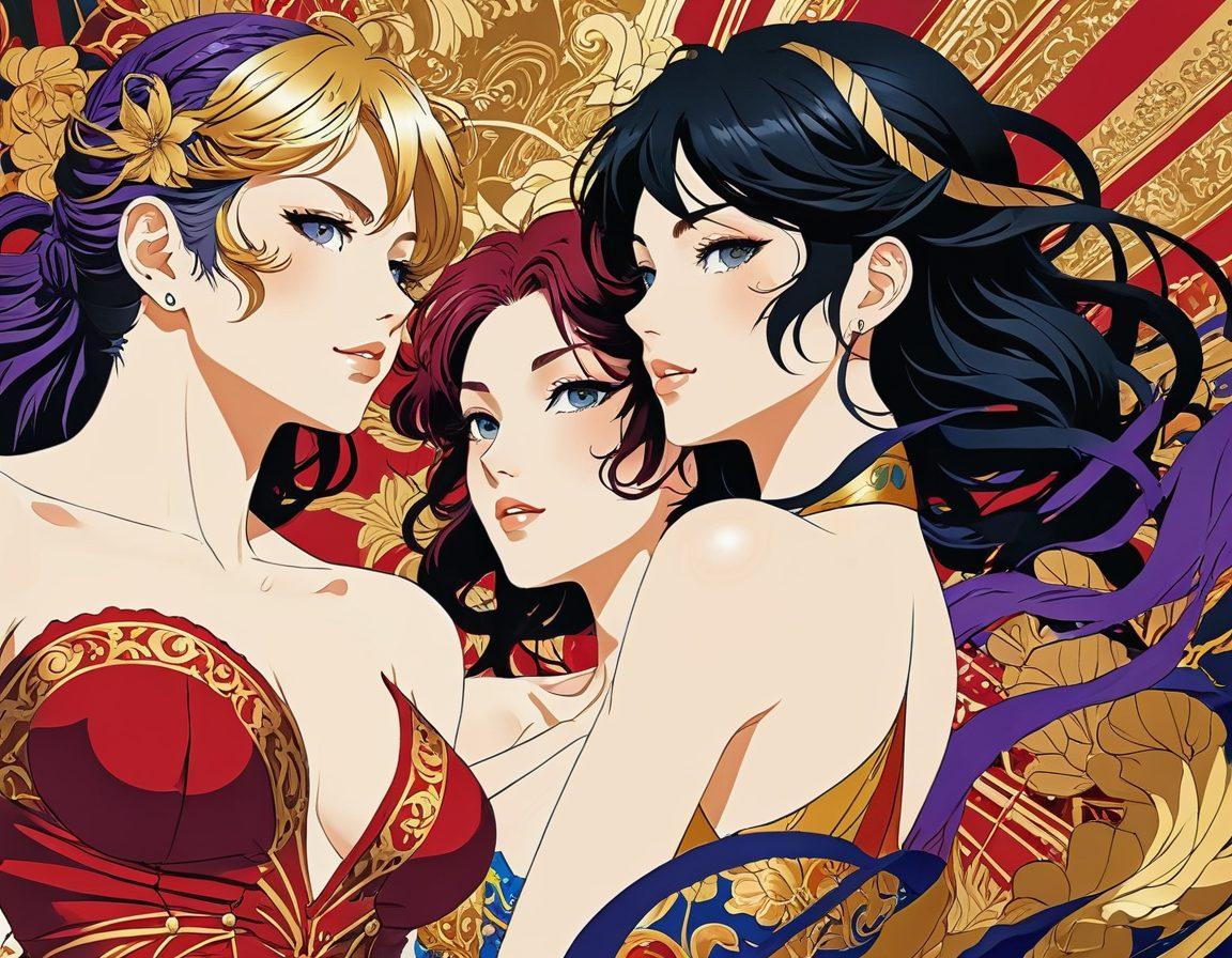 A captivating collage showcasing the evolution of erotic art in anime, featuring side-by-side comparisons of classic manga panels and vibrant, dynamic motion scenes. Include iconic characters, intricate linework transitioning to fluid animation styles, and hints of bold colors symbolizing passion and allure. The background should blend traditional and modern elements, embodying the fusion of styles through the decades. Artistic flourish like brush strokes and light effects to enhance the theme. super-realistic. vibrant colors. 3D.